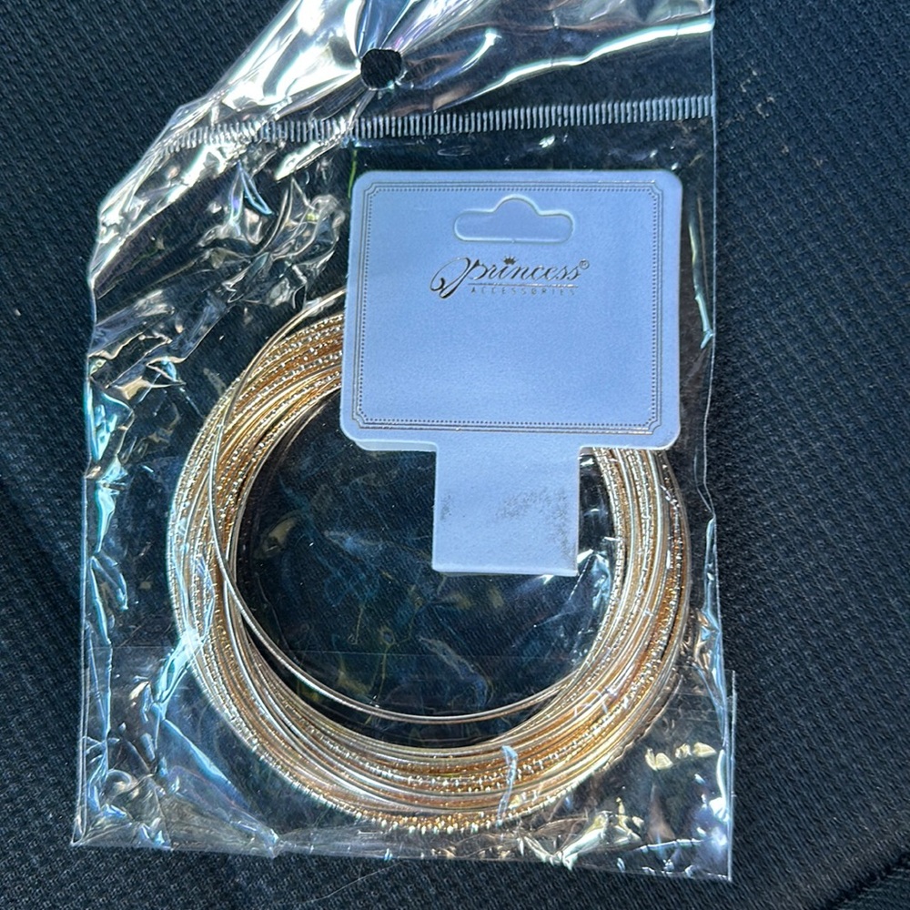 Gold bangle set